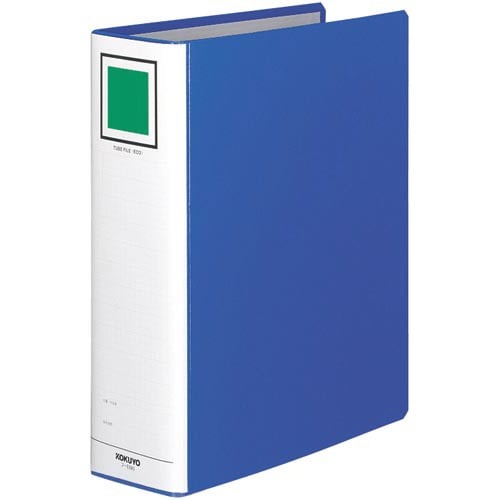 チューブファイル＜エコ＞青Ａ４縦背幅９５ｍｍ２０冊画像