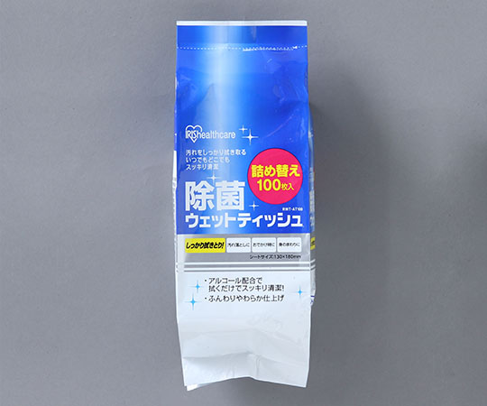 除菌ウェットティッシュ 130×180mm 詰替え用 1個（100枚入）画像