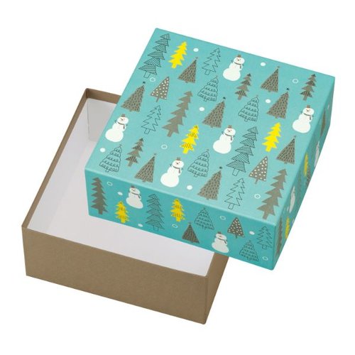 ギフト箱 20-2319 貼箱 スノーマンの森 ヤマニパッケージ [ケース販売]画像