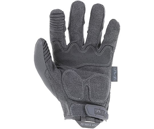 [XL] メカニクスグローブ(合成革) 手のひら部分が強化された黒いグローブの正面と側面が見える状態