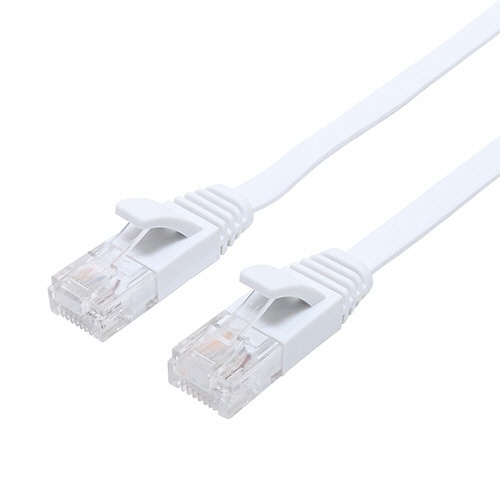 ﾐﾖｼ CAT.6A LANｹｰﾌﾞﾙ ﾌﾗｯﾄ ﾎﾜｲﾄ 20m 1本