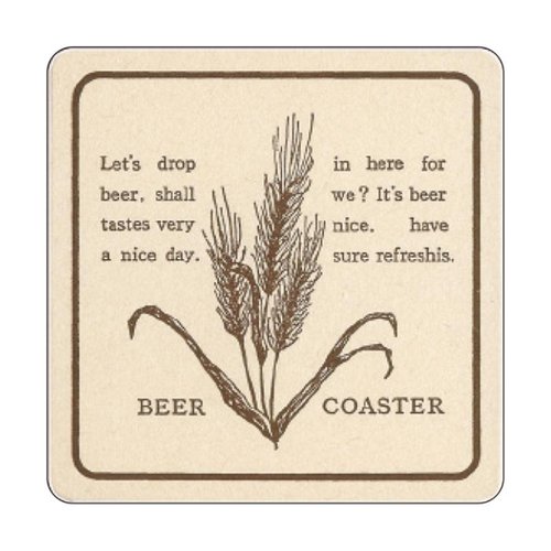 店舗資材 BeerCoaster 茶角 尚美堂 [ケース販売]