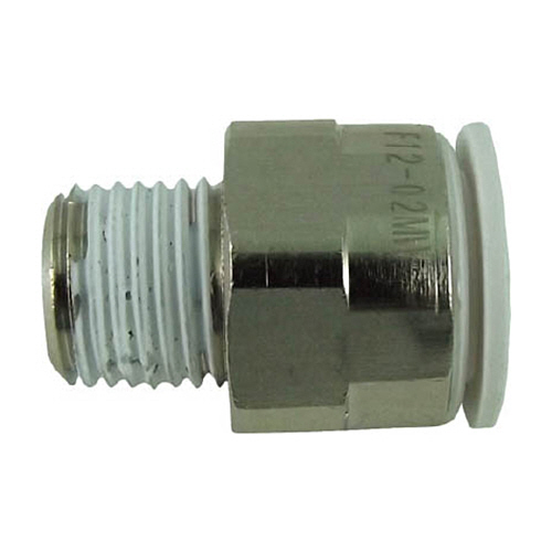 ﾀｯﾁｺﾈｸﾀｰﾌｧｲﾌﾞ ﾒｲﾙｺﾈｸﾀｰ W(白)12mm･R1/4 1個画像