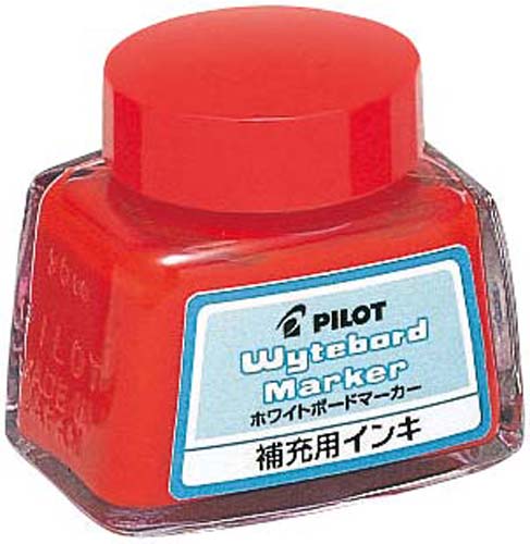 ホワイトボードマーカー専用補充インキ　レッド×１０