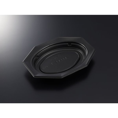 中央化学 軽食容器 TA オクタル 23-17 BK 本体画像