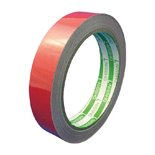 ｴﾙ日昌 再帰反射ﾃｰﾌﾟ 20mm×10m 赤 1巻画像
