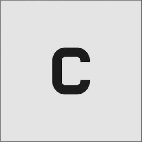 ステンシル　C　文字サイズ50×40mm　1枚画像