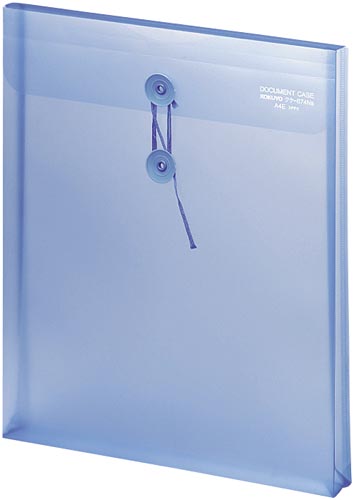 ドキュメントケースエンベロープ　Ａ４縦　青　５冊画像