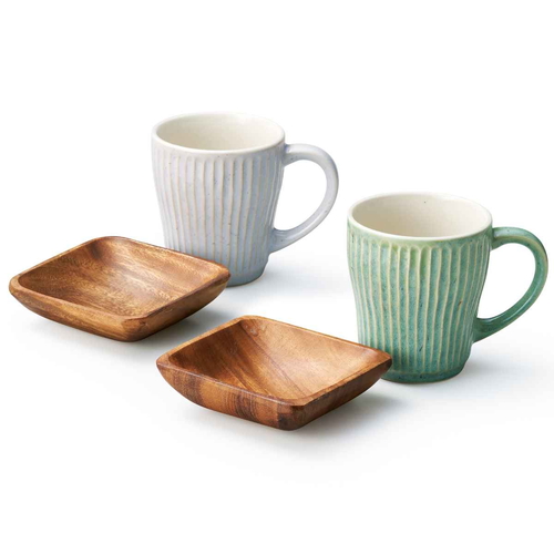 マグカップ＆トレー リップル ペアマグ＆トレー画像