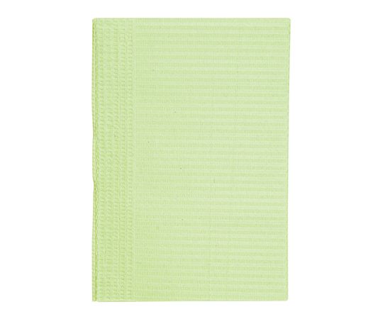 紙エプロン（3層片面防水・エンボス加工タイプ）　500枚入　グリーン