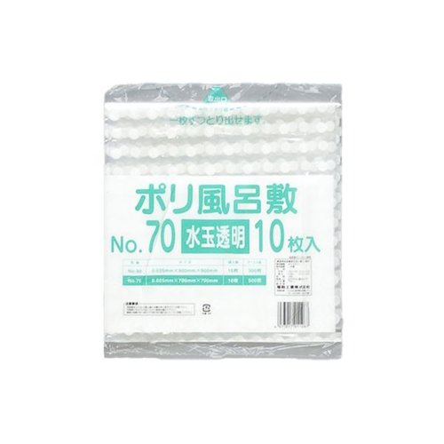 ポリ風呂敷 No.70 水玉透明 福助工業画像
