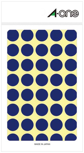 カラーラベル　丸型　１５ｍｍ径　青画像