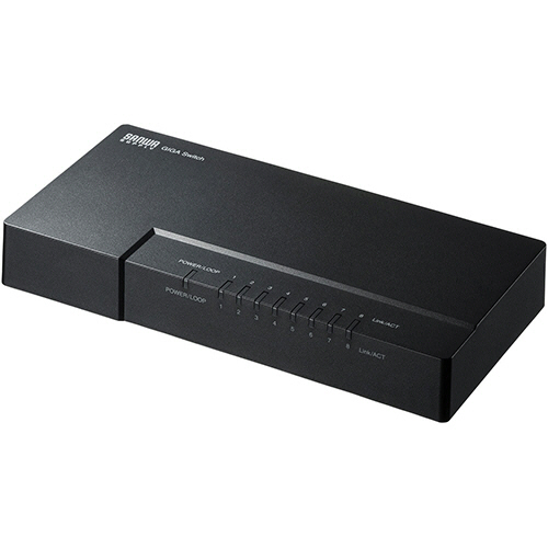 ｷﾞｶﾞﾋﾞｯﾄ対応 ｽｲｯﾁﾝｸﾞﾊﾌﾞ 8ﾎﾟｰﾄ ﾏｸﾞﾈｯﾄ付き 1台画像