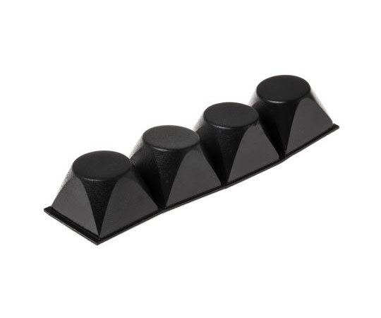 バンポン クッショニング製品 丸形 ブラック 高さ 13.2mm 1袋（4個入）画像