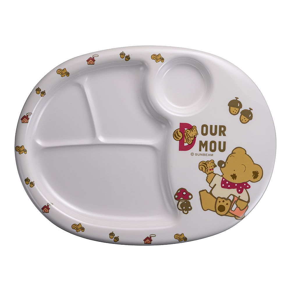 メラミンお子様食器「デュールムー」 ランチ皿(大)MCー31-DM画像