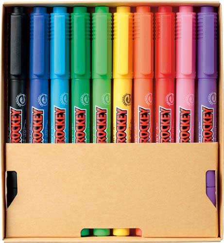 水性マーカー　プロッキー　細・極細　１０色セット