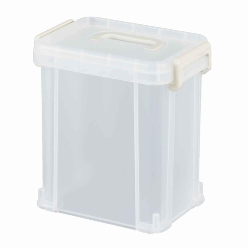 収納ボックス ナチュラトラックス 幅24.5×奥行17.2×高さ26cm 24L フタ付き クリア画像