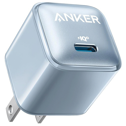 急速充電器 ANKER Nano Charger(20W) ｸﾞﾚｲｯｼｭﾌﾞﾙｰ 1個