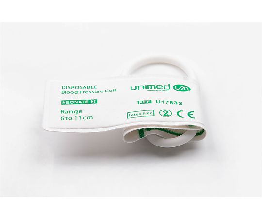 ディスポーザブル血圧計カフ 新生児用 6～11cm 10枚入画像