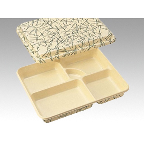 中央化学 弁当容器 CF 仕切折 9 IV松葉 共付 セット画像