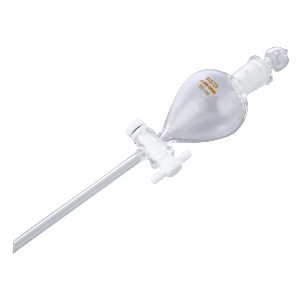 丸型分液ロート　テフロン（R）プラグ付　50mL画像