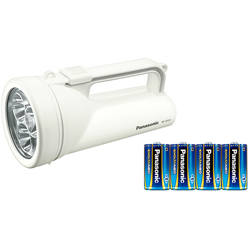 ﾜｲﾄﾞﾊﾟﾜｰLED強力ﾗｲﾄ 乾電池ｴﾎﾞﾙﾀNEO単1形4本付 ﾎﾜｲﾄ 1個画像