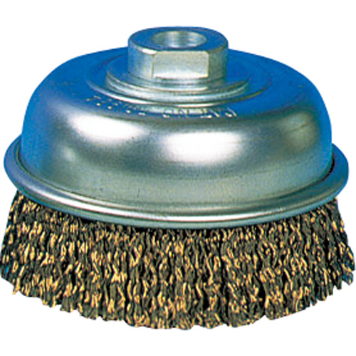 電動工具用ｶｯﾌﾟﾌﾞﾗｼ 真鍮ﾒｯｷ 外径120mm 1個画像