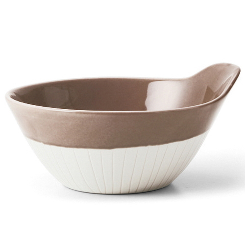 とんすい 13.5cm Craft Line クラフトライン 磁器 グレージュ画像