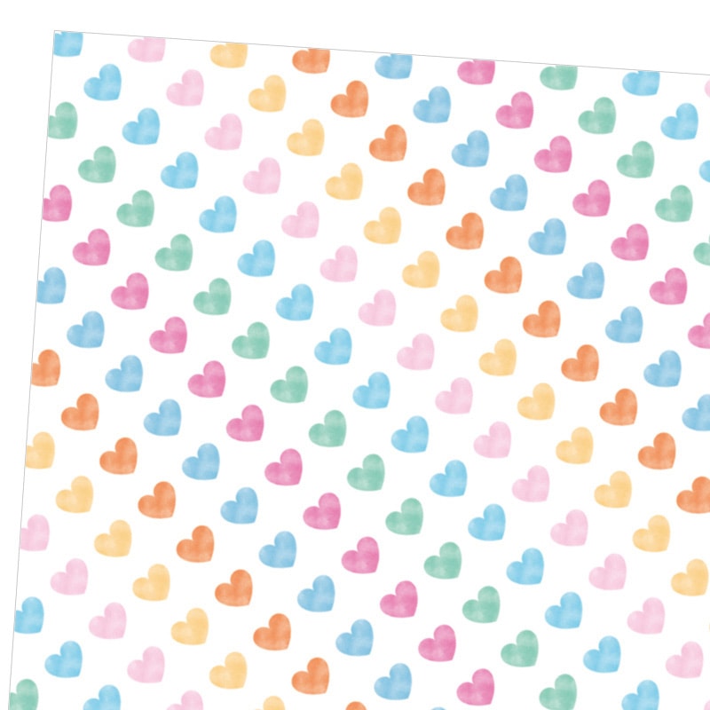 包装紙　半才　ハートドロップ画像