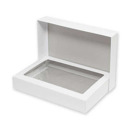 バスタオル用白無地箱 （身蓋・光沢・裏ネズ・フィルム中枠付き）画像