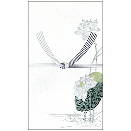 ﾀｶ印 のし袋 五型 仏 蓮 無字 上質紙 1ｾｯﾄ(300枚:10枚×30ﾊﾟｯｸ)画像