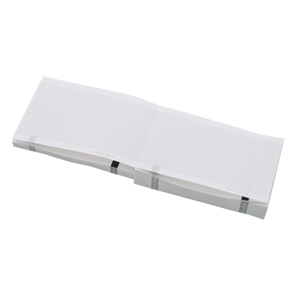 心電図用記録紙（折り畳み型）　63mm×100mm×30m　10冊入画像