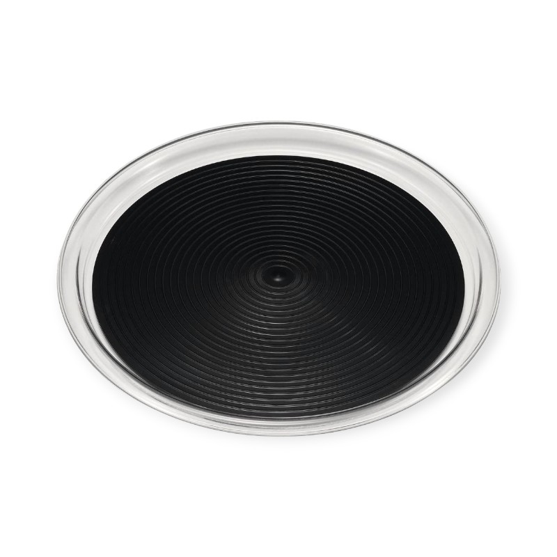 サービス用品 MT-1071 クリアマジックトレー丸 小 ブラック画像