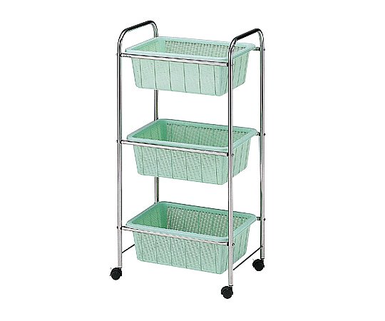 ステンレス脱衣ワゴン･ラック[深型] 520×355×1050mm