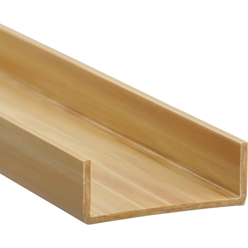 簡易内窓用ﾌﾚｰﾑ&ﾚｰﾙ 横ｶﾊﾞｰ木目12×34×1830mm 1本画像