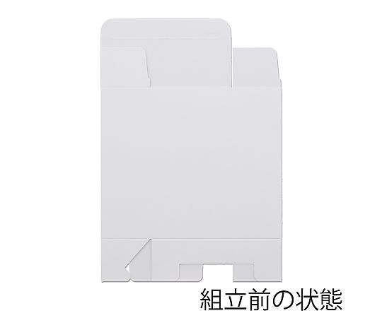 HEIKO 箱 白無地汎用ボックス H-50 10枚 白い無地のボックスが横に並べられた状態