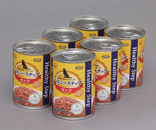 ヘルシーステップ ビーフ 6缶パック 375g×6 φ75×103mm