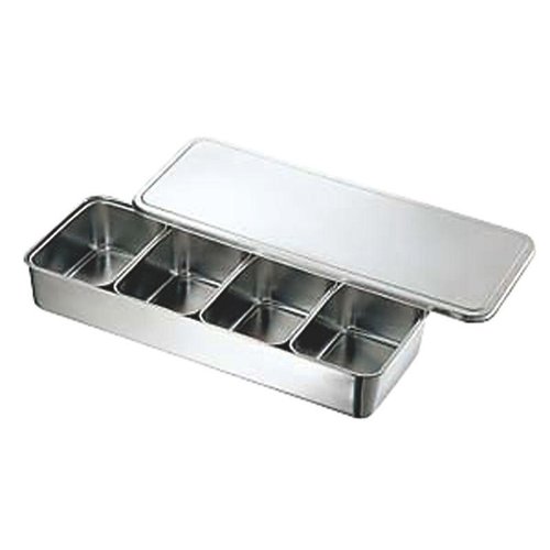 調味料入れ CLO 18-8中型プレスヤクミ入 角6ヶ入