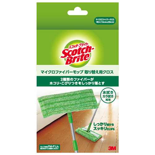 ｽｺｯﾁ･ﾌﾞﾗｲﾄ ﾏｲｸﾛﾌｧｲﾊﾞｰﾓｯﾌﾟ 取り替え用ｸﾛｽ 1枚画像