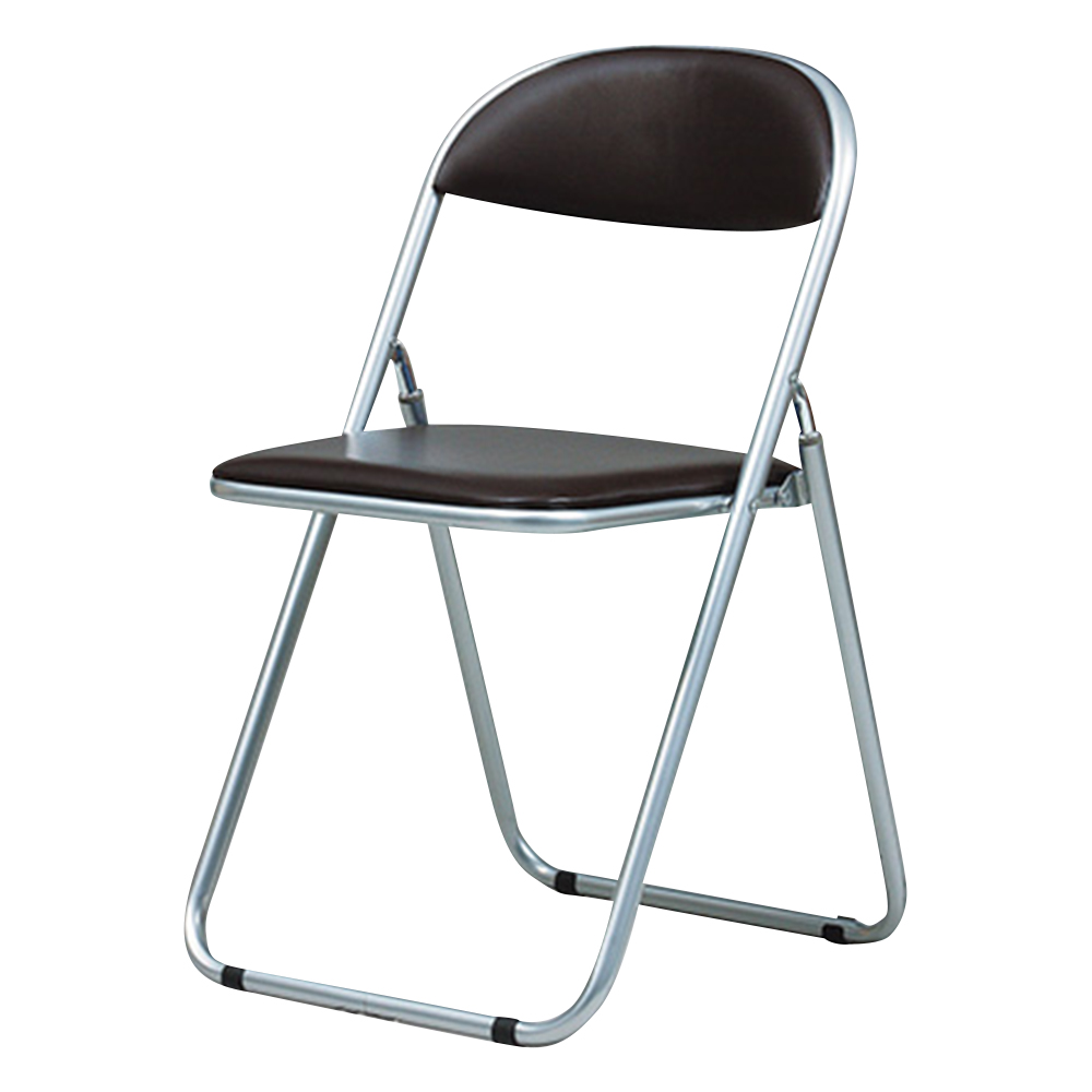 折りたたみイス ブラウン画像