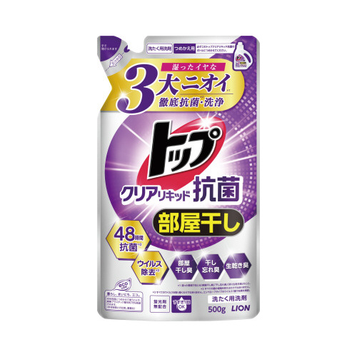 トップ　クリアリキッド抗菌　詰替　５００Ｇ画像