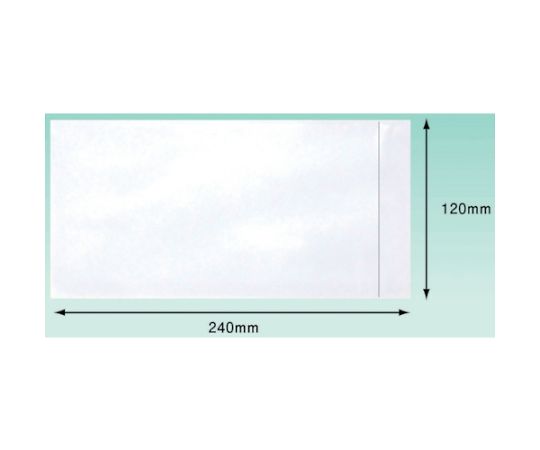 デリバリーパック 完全密封タイプ （長4封筒サイズ用）120×240 100枚入 全面糊画像