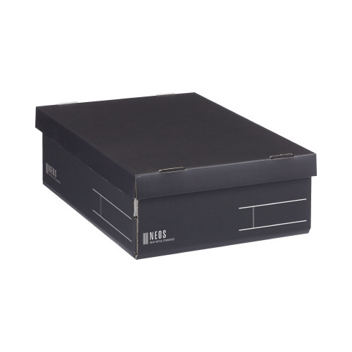 収納ボックス＜ＮＥＯＳ＞（Ｒハーフ）黒２冊画像