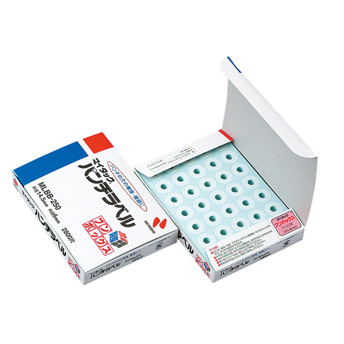 ﾏｲﾀｯｸ ﾊﾟﾝﾁﾗﾍﾞﾙ ﾌﾞﾝﾎﾞｯｸｽ 外径14.5mm 1ﾊﾟｯｸ(2800片:35片×80ｼｰﾄ)画像