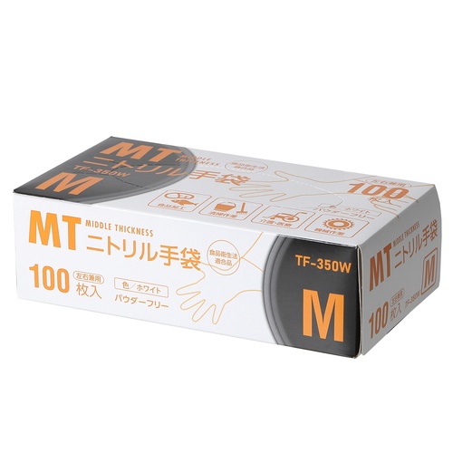 MTニトリル手袋中厚手ホワイトM