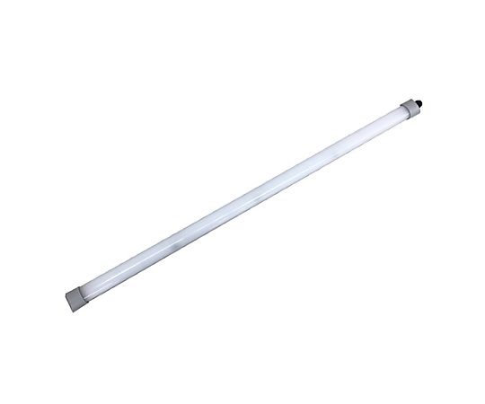 AC100-240V/27W 照明灯/LED(防滴型) 上面からのアングルで照明灯が置かれている様子、表面に防滴加工が施されている。