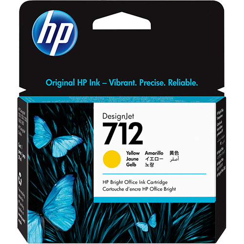 HP712 ｲﾝｸｶｰﾄﾘｯｼﾞ ｲｴﾛｰ 29mL 3ED69A 1個画像
