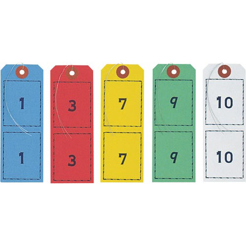 連番荷札　５色込　５００枚入