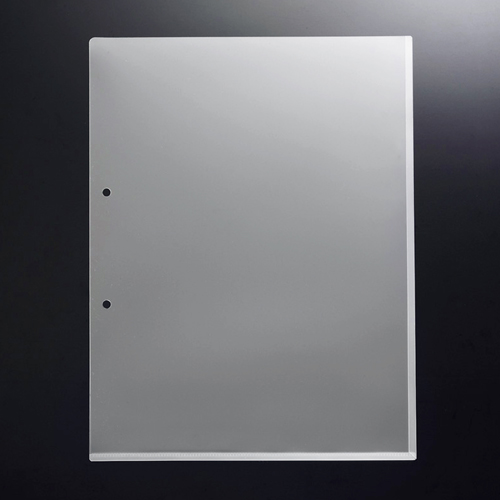 2穴ﾎﾙﾀﾞｰ ﾏﾁ付 A4ﾀﾃ ｸﾘｱ 1ｾｯﾄ(100枚:10枚×10ﾊﾟｯｸ)画像