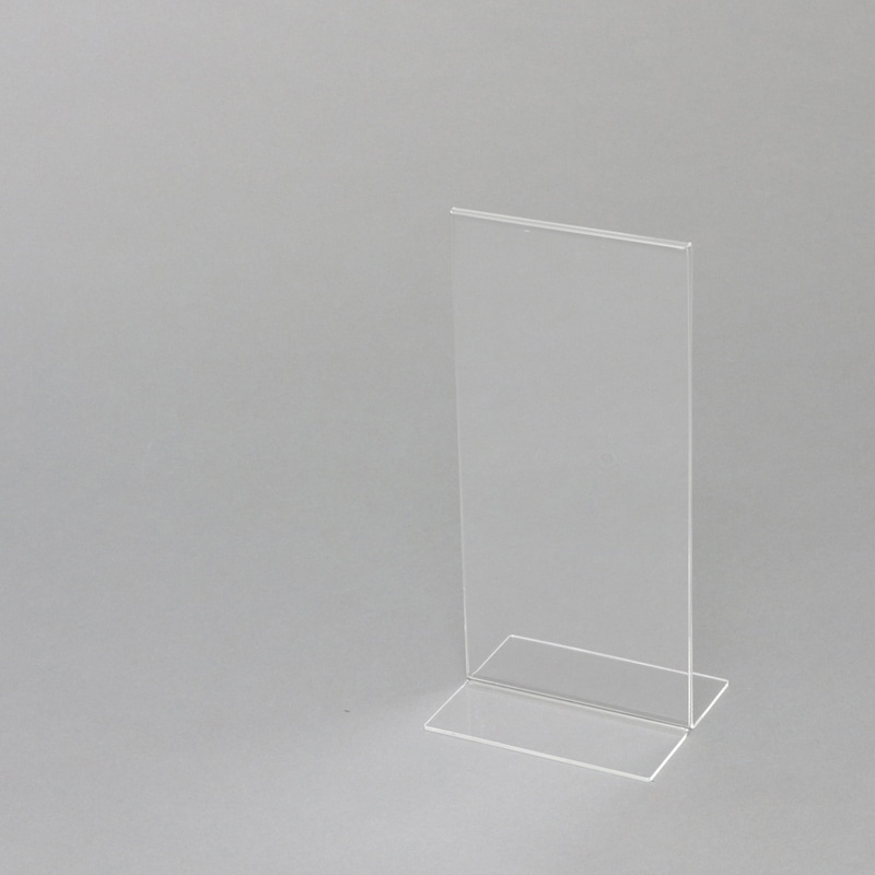 アクリルサインホルダー　Ｔ字両面　Ａ４三つ折　縦画像